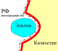 Эльтон на карте - блог Санатории Кавказа